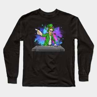 musician piano st patrick's day Long Sleeve T-Shirt